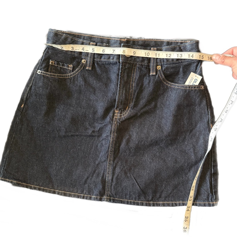 Old Navy Dark Wash High-Rise Mini Skirt NWT - Picture 9 of 9